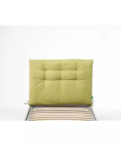 TESTIERA SINGOLA IN TESSUTO TRAPUNTATO "SOFFY" VERDE 90 CM